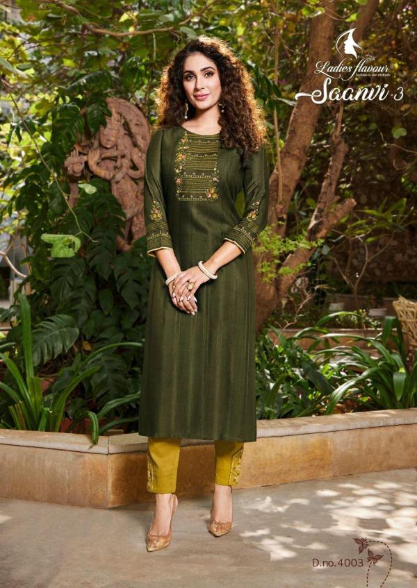 LF Saanvi 3 Designer Embroidery Festive Kurti With Bottom